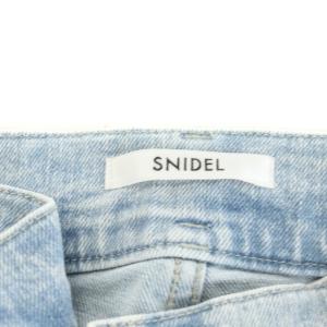 SNIDEL 24SS Sustainableストレッチフレアデニムパンツ ジーンズ ジーパン Gパン 0 水色 ライトブルー