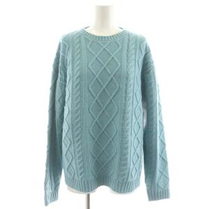 closet story ニット セーター 長袖 ウール F 水色 ライトブルー /AN64 MU