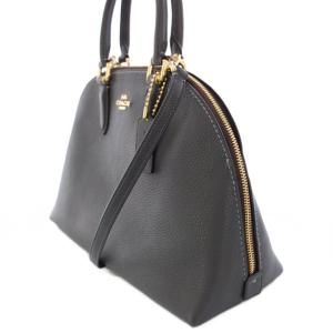COACH Quinn Satchel クインサッチェル 2WAY ハンドバッグ ショルダーバッグ レザー ロゴチャーム