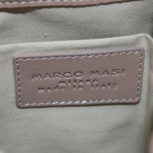 marco masi 巾着 ショルダーバッグ レザー ピンクベージュ /AN20 BM