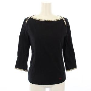 Tシャツ カットソー 七分袖 チェック 2 ブラック FAA54-015 /TK MU