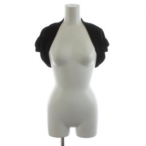 ボレロ ニット 半袖 40 黒 ブラック /AN40 BM