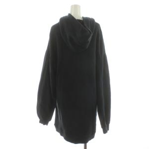 HYSTERIC GLAMOUR ACOUSTIC LADYLAND ワンピース ひざ丈 長袖 プリント フード F 黒 ブラック 01241CO03