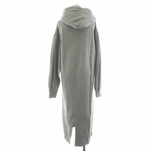 HYSTERIC GLAMOUR HELL' S COMIN' DOWN ワンピース マキシ ロング フード 長袖 F グレー 01233CO07