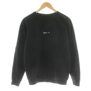 22AW スウェット トレーナー プリント ロゴ イ 黒 ブラック ES01S179 /AN11 BM