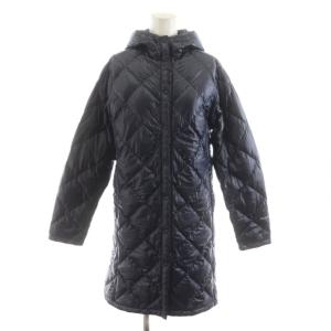 U.L.トラベルダウンコート ロング丈 フード アウター S 紺 ネイビー 1101368 /AN9 BM