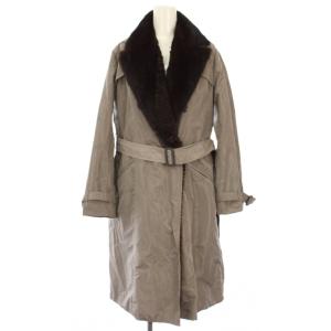 ロングコート ミンクファー ダウンライナー付き M グレー 12328-02205 /TK BM