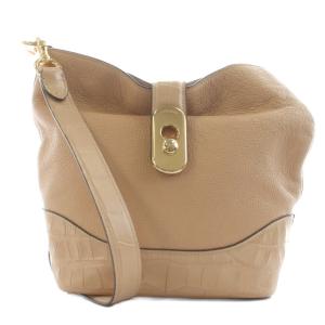 アンバーダッフル ショルダーバッグ レザー ベージュ F72808 /AN3 MU