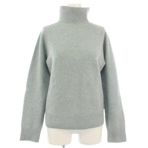 ニット セーター 長袖 タートルネック XS 水色 /TK BM