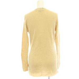 RALPH LAUREN ニットカーディガン 薄手 M ベージュ リブ Vネック 長袖 /HN BM