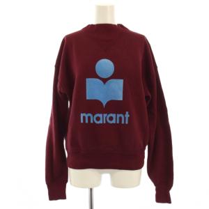ETOILE スウェット トレーナー プルオーバー 長袖 プリント 裏起毛 34 ボルドー /BM MU