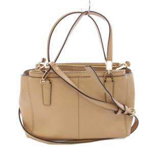 COACH ショルダーバッグ ハンドバッグ 2WAY レザー ベージュ F34797 /TK MU