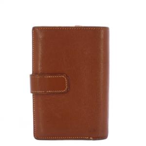 HERMES ベアン コンパクトウォレット 2つ折り財布 レザー 茶 H刻印 /KH OH BM