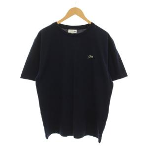 Tシャツ カットソー L 紺 ネイビー ワニ刺繍 クルーネック 半袖 TH7418 /YM NI