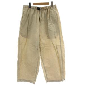 BEAMS BOY 別注 24SS リネンコットンバルーンパンツ 麻 リネン F ベージュ ゴムウエスト