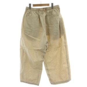 GRAMiCCi BEAMS BOY 別注 24SS リネンコットンバルーンパンツ 麻 リネン F ベージュ ゴムウエスト
