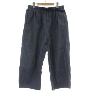 BEAMS BOY 24SS リネンコットンバルーンパンツ 麻 リネン F 青 ブルー ゴムウエスト ベルト付き