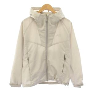マウンテンパーカー ジャケット ジップアップ M ライトグレー /HN BM