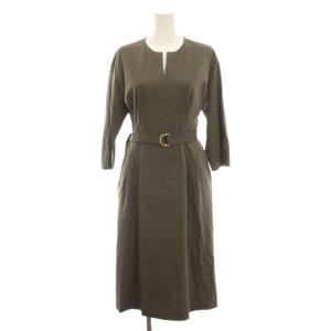 ワンピース ロング 38 グレー 七分袖 101918-15-410-85 /YM BM