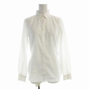 ボタンダウンシャツ ブラウス 長袖 0 白 ホワイト 100055908 BM /EE