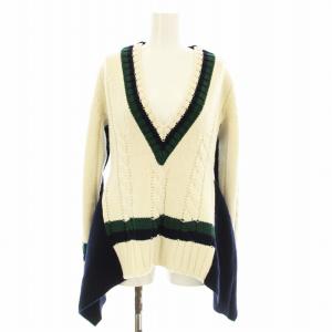 21AW V BACK LS PULLOVER 2way ウール M