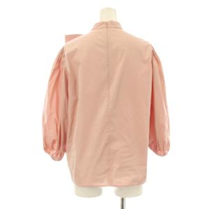 RED VALENTINO REDVALENTINO ブラウス プルオーバー 長袖 バンドカラー リボン 38 ピンク 0000031649 /KU BM
