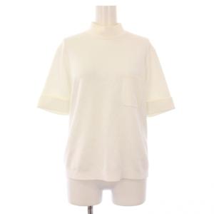 22SS ニット カットソー ハイネック 36 ホワイト P72001K10368