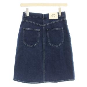 SEE BY CHLOE デニムスカート スリット ひざ丈 台形スカート 34 青 ブルー CHS19SDJ02150 /G BM