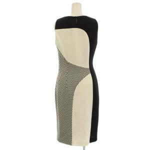 PAULE KA Sheath Keyhole Front Dress ノースリーブ ワンピース フロントオープン メッシュ