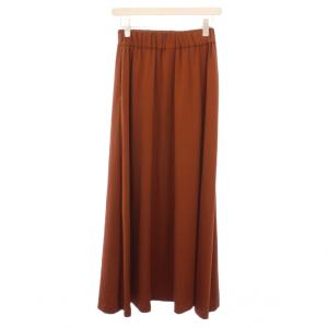 Ron Herman イージースカート フレアスカート ロング サテン S 茶 /BM BM