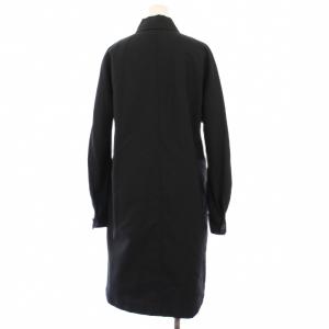 RALPH LAUREN ステンカラーコート アウター ロング シルク 2 黒 WMBKOTWS5X00090 /KH BM