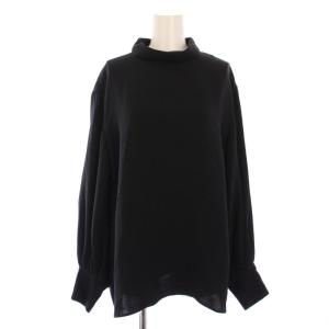 23AW ブラウス シャツ 長袖 シルク 38 黒 531-3210954 /BM BM