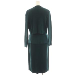 EPOCA アンサンブル ボレロ ワンピース ロング丈 ニット ノースリーブ 40 38 緑 グリーン M5N13-215-76