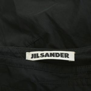 JIL SANDER フレアスカート ひざ丈 絹 シルク 34 黒 ブラック /AN23 BM
