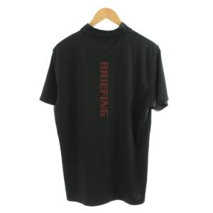 BRIEFING ツアーハイネック Tシャツ TOUR High NECK カットソー ロゴ 半袖 ゴルフウェア L 黒