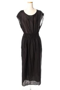 18SS シャーリング マキシ ワンピース