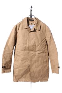 ライナー付き 比翼ボタン コート ベージュ