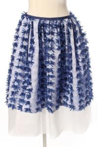 17SS スカート リボン チュール 1 ブルー