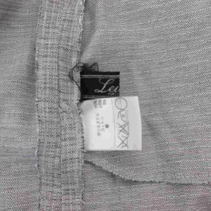 Leilian 美品 パンツ 麻 リネン 11 グレー 織り柄 クロップド丈 /KB GY66