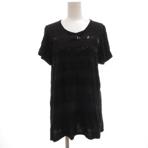 collection Tシャツ カットソー 半袖 ボーダー 40 青 ブルー 黒 ブラック /JS GY66