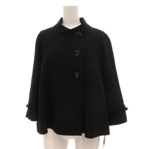 タグ付き ジャケット スタンドカラー ちりめん 13 L 黒 ブラック /JS GY66