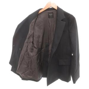 UNITED TOKYO UNITEDTOKYO 美品 ジャケット 1 黒 ブラック ダブルブレスト 長袖 テーラードカラー /SJ GY66