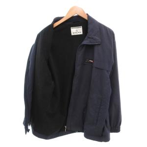 MUNSINGWEAR ジャケット ブルゾン ロゴ スタンドカラー 裏起毛 MA 紺 ネイビー /YJ GY66