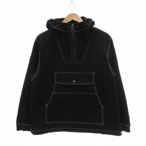 アノラックパーカー M 黒 ブラック 長袖 フード付き ECF001 /SX ECF001