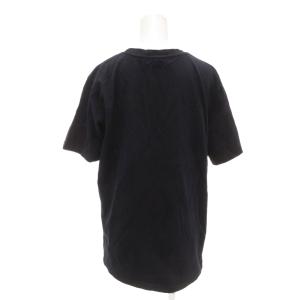 AMI Alexandre Mattiussi Tシャツ カットソー M 紺 ネイビー 半袖 ラウンドネック ロゴ刺繍 ECF001 /KR ECF001