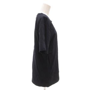 AMI Alexandre Mattiussi Tシャツ カットソー M 紺 ネイビー 半袖 ラウンドネック ロゴ刺繍 ECF001 /KR ECF001
