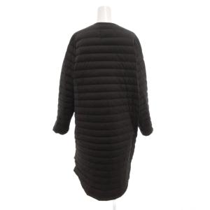 Traditional Weatherwear アークリー ARKLEY ダウンコート ノーカラー ボタンフライ ウエストポケット ミドル丈 36 黒