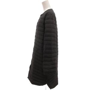 Traditional Weatherwear アークリー ARKLEY ダウンコート ノーカラー ボタンフライ ウエストポケット ミドル丈 36 黒