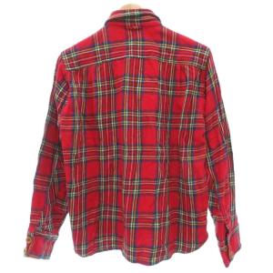 45rpm 美品 シャツ 赤 レッド チェック柄 長袖 レギュラーカラー /NL ECF003