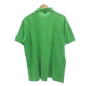 LACOSTE ポロシャツ 6 緑 グリーン 刺繍ロゴ 無地 襟付き 半袖 /SX ECG001